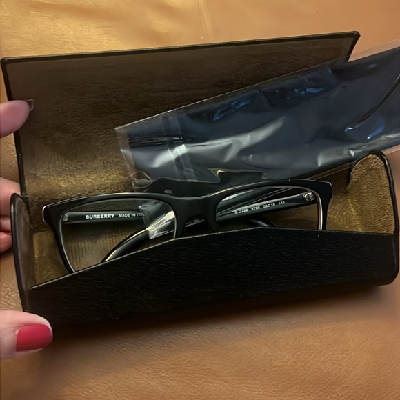 SOLD- BURBERRY Eyeglasses Check Multilayer Black with Original Case Nwt - Picture 13 of 16